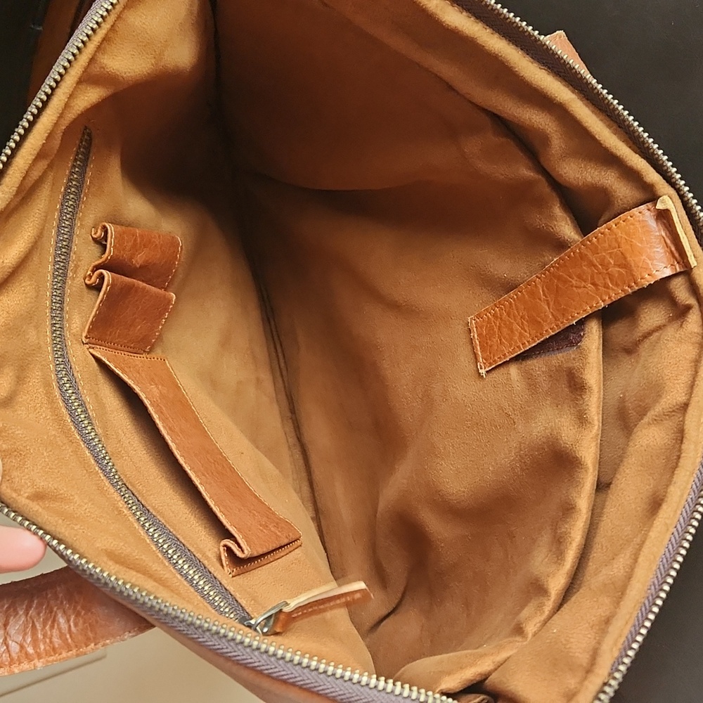 Vintage Carrier brown leather computer briefcase messenger bag - Picture 13 of 17